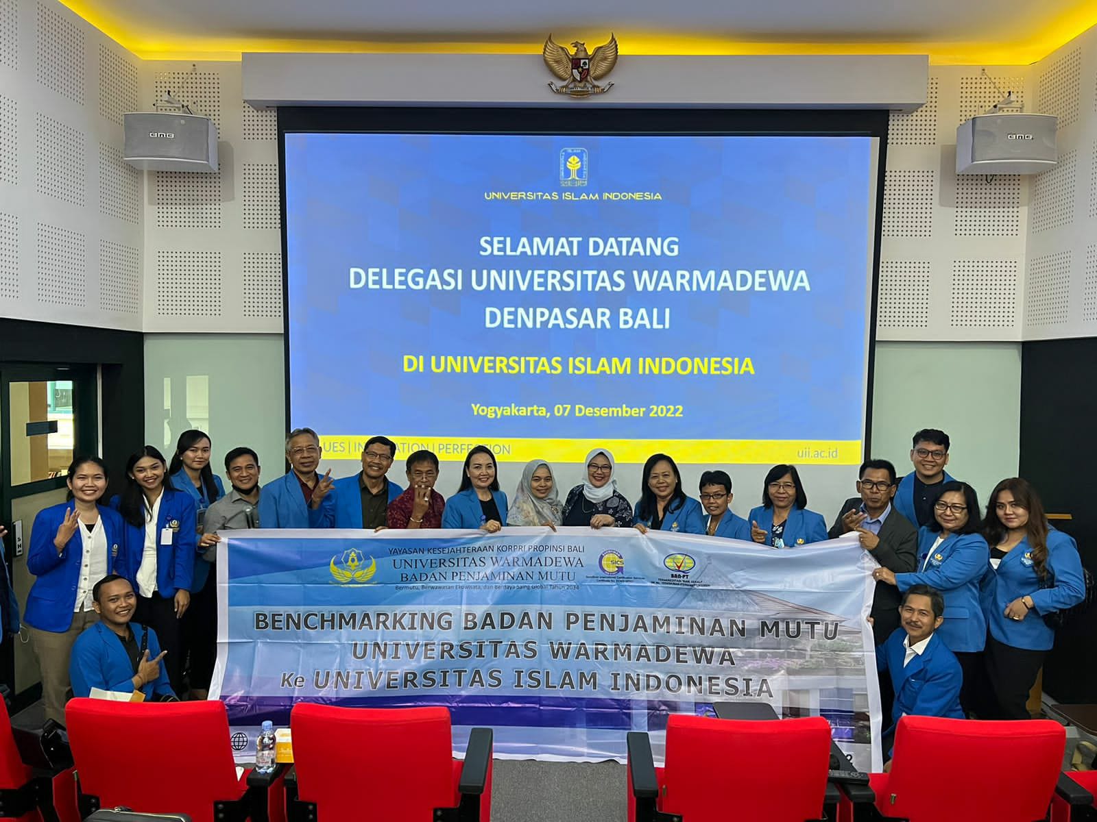Badan Penjaminan Mutu Universitas Warmadewa melakukan Benchmarking ke Universitas Islam Indonesia