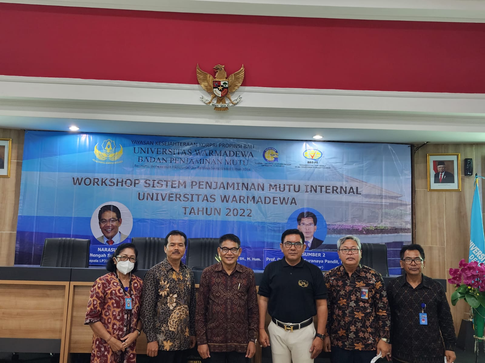 Workshop Sistem Penjaminan Mutu Internal (SPMI) Universitas Warmadewa Tahun 2022