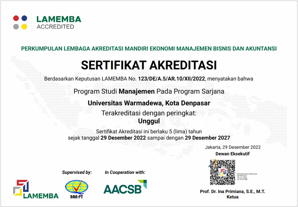 Program Studi Manajemen Fakultas Ekonomi Dan Bisnis Universitas ...