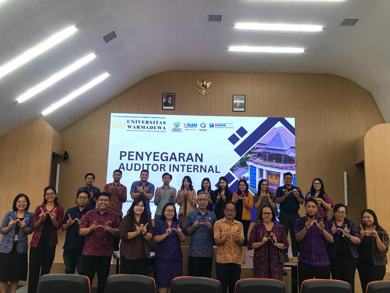 Penyegaran Asesor Internal dan Pelatihan Asesor Internal Universitas Warmadewa Tahun 2025.