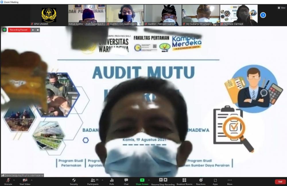 Audit Mutu Internal Pada Fakultas Pertanian Warmadewa