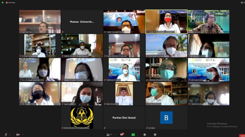 PELATIHAN & PENYEGARAN AUDITOR INTERNAL UNWAR - Hari Pertama